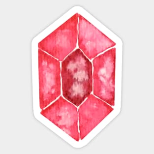 Pink crystal Sticker